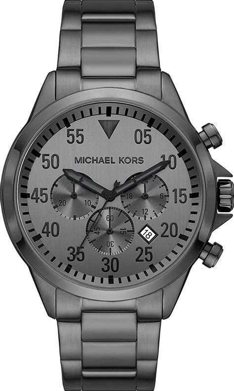 gunmetal grey michael kors watch|Oversized Berkley Gunmetal.